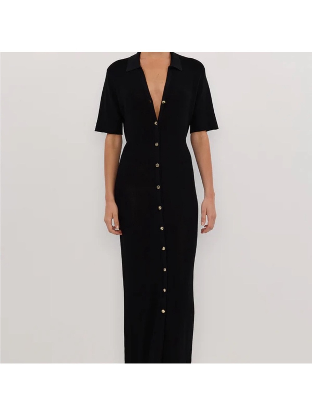 NWOT DISSH knit button up maxi dress
